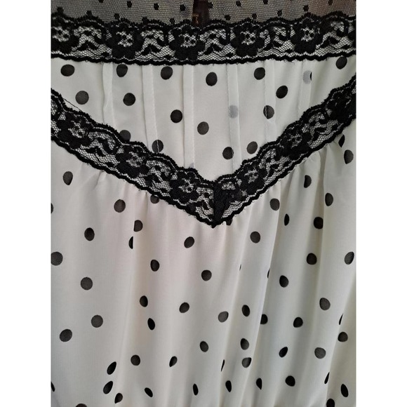 Maurices White with Black Lace Sleeveless Mini Dress Size M - Picture 7 of 9